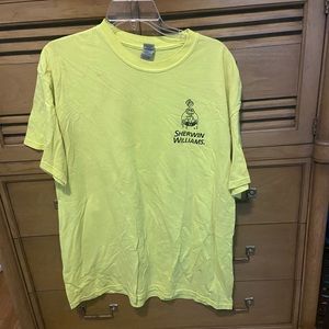 Yellow Sherwin Williams tee